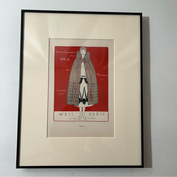 Gazette du Bon Ton, Advert for Weil Paris by Lucien Vogel - 1920 Art Engraving - Picture 2 of 12